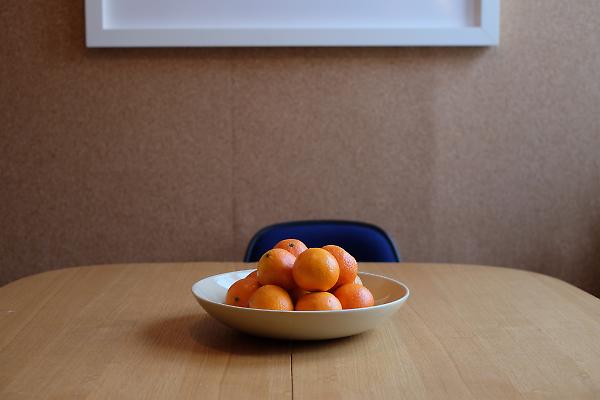 dining room detail with cork walls