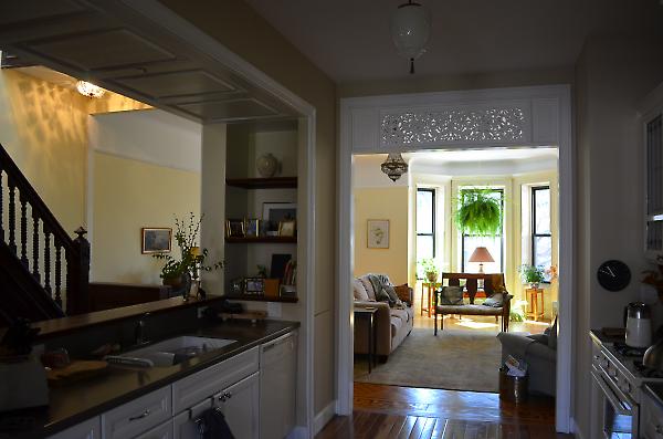 open kitchen at upper duplex