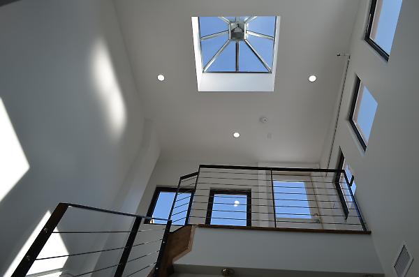 view at double height atrium