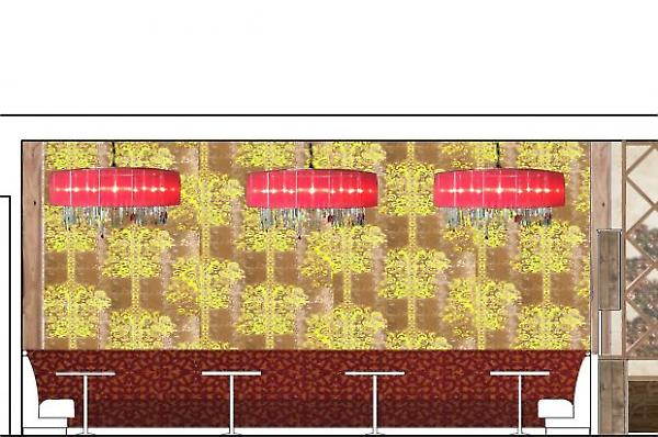 rendering option for seating area