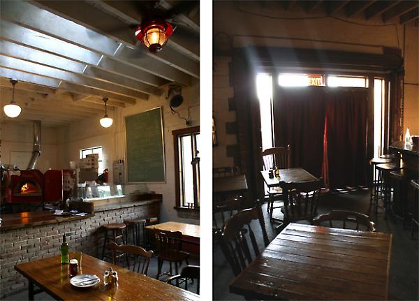 bar area / french doors to sideyard