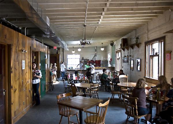 interior view towards front of restaurant