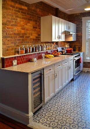 kitchen view and flooring detail