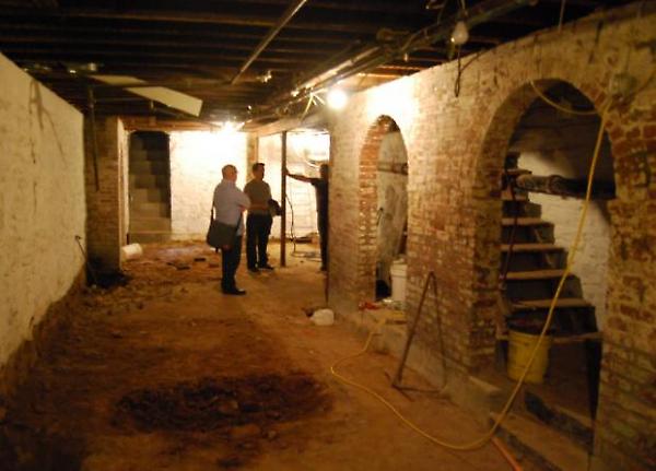 cellar floor under construction