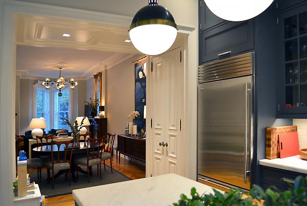 view of kitchen towards dining area