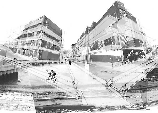 container markets infused with shops and walkways