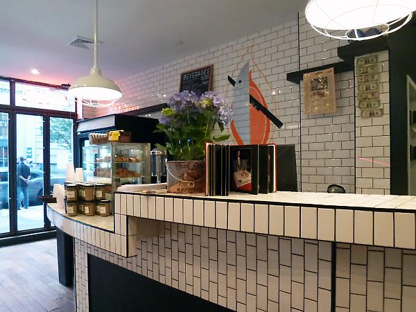 interior detail at counter