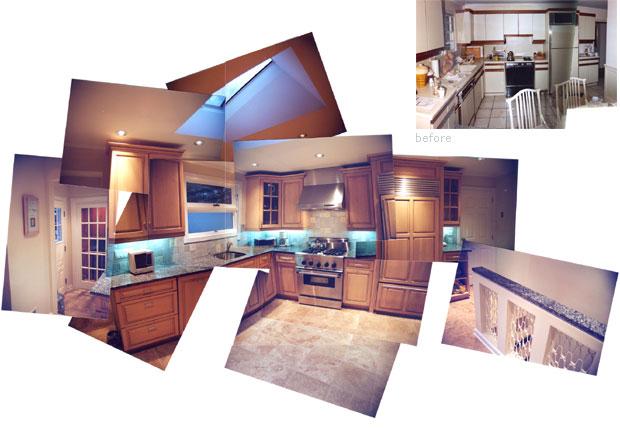 new kitchen and stairway